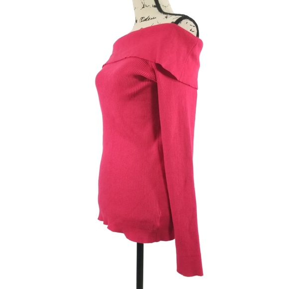 NEW  Lane Bryant Ribbed Knit Off-Shoulder Sweater - Picture 3 of 8